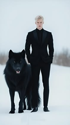 Black Wolf Aesthetic, Personajes Studio Ghibli, Gentleman Aesthetic, Dark Elegance, Character Inspiration Male, Wolf Dog, Black Wolf, Fantasy Aesthetic, Story Inspiration