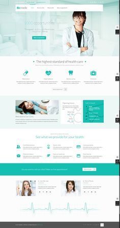 the medical wordpress theme is clean and ready to be used for any type of website