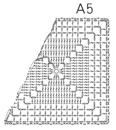 a drawing of a floor plan with the top and bottom half divided by four squares