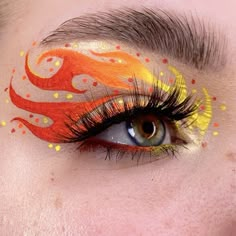 Fire Graphic Liner, Fire Makeup Eye, Flame Eye Makeup, Fire Eye Makeup, Flame Eyeliner, Fire Eyeliner, Flame Eyeshadow, Flame Makeup, Fire Makeup