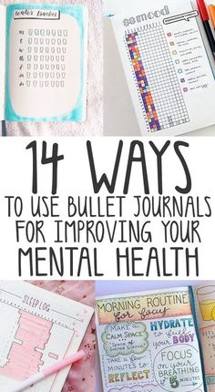 Bullet Journal For Mental Health, Journal For Mental Health, Journaling For Mental Health, Bullet Journal Mental Health, Bullet Journal Spreads, To Do Planner