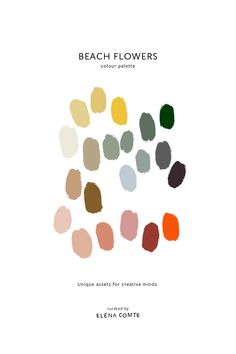 beach flowers color palettes for creative minds