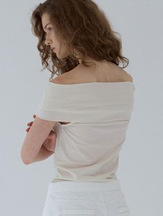 Composition : cotton/span - 92%, 8%Color : BEIGECountry of Origin : Republic of Korea Off White Cotton Tops For Everyday, Off-shoulder Cotton Summer Tops, Spring Cotton Off-shoulder Top, Chic Cotton Off-shoulder Top For Spring, Cotton Off-shoulder Top For Day Out, Summer Cotton Off-shoulder Tops, Beige Off-shoulder Top For Day Out, Off-shoulder Cotton Tops For Spring, Spring Off-shoulder Cotton Tops