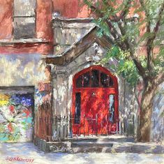 Dappled light Red Door, Impressionism, Bold Colors, Pastel, I Love, Red, Pattern