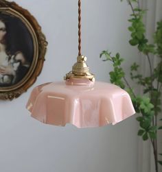 VINTAGE FLORAL PENDANT LIGHT - Pink Pink Ceiling Light, Metal Bedroom, Ceramic Pendant Light, Pendant Light Styles, Lampshade Designs, French Flowers, Vintage Pendant Lamp, Suspension Vintage, Elegant Beauty