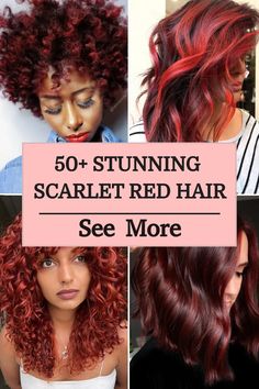 There's something undeniably striking about scarlet red hair—its boldness and intensity can't help but catch the eye. Scarlet Red Hair, Hair Colors Red, Red Hair Looks, Red Curls, Aliexpress Hair, Covering Gray Hair, Black Hair Color, Latest Hair Trends