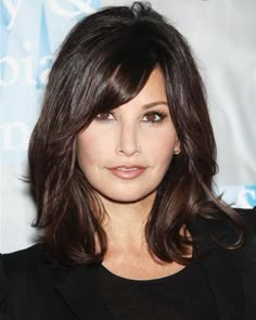 Gina Gershon Hair, Medium Brunette Hair, Hair Styles 2014, Very Short Hair, Girl Haircuts