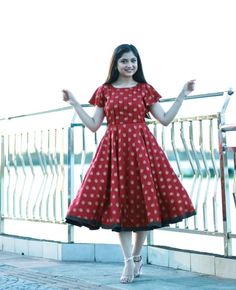 Short Umbrella Kurti Design, Single Piece Dress, Short Frocks For Women, Frock Models, Short Frocks, Simple Frock Design, Simple Frocks, Frock Fashion, Beautiful Maxi Dresses