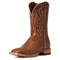 Designed in collaboration with the legendary Trevor Brazile, our Relentless collection combines his passion and expertise with our technology and innovation. This performance boot features beautiful caiman alligator belly alongside a durable DualPro® sole that can stand up to frequent wear. Relentless Denton Western Boot | Men's Relentless Denton Western Boots in Natural Caiman Belly, Size: 11 EE / Wide by Ariat Caiman Alligator, Trevor Brazile, Caiman Boots, Western Fits, Ariat Boots, Roper Boots, Guy Stuff, Scorpio Facts, Mens Boots Fashion