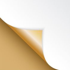 an abstract gold and white background with some folds in the corner to create a curved line