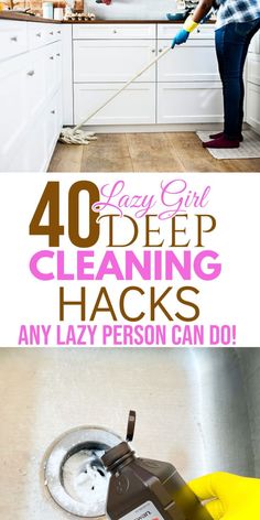 Deep cleaning your home doesn’t have to be exhausting. These 40 lazy girl hacks make it easy to refresh and tidy up your space with minimal effort. Curious about how to clean smarter, not harder? Discover all the tips on the blog! Ways To Deep Clean Your Home, Commercial Cleaning Hacks, Quick Cleaning Hacks, How To Clean, Cleaning House Hacks, Deep Cleaning Kitchen, Home Tricks, Easy House Cleaning