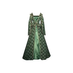 green court gown ❤ liked on Polyvore featuring dresses, gowns, medieval, medieval dress and costumes Medieval Ball Gown, Gowns Medieval, Medieval Ball, Court Gown, Green Gowns, Green Court, Disney Heroines, Medieval Costumes, Gowns Aesthetic