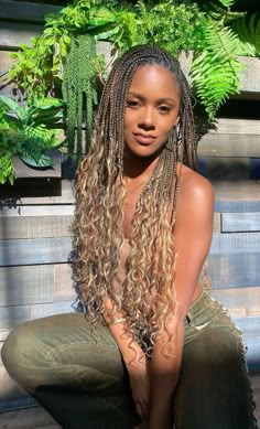 Blonde Braids, Hair Twist Styles, Pretty Braided Hairstyles, Braided Hairstyles For Black Women