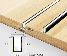 an image of a drawer with measurements on it