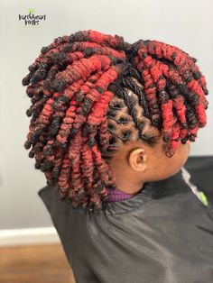 Braids With Knotted Ends, Mohawk Locs, Loc Knots, Locs Hairstyles For Women, Knot Hairstyles, Dreads Styles For Women, Bantu Knot, Mohawk Styles