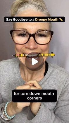 Liz Wadden | Anti-Aging Enthusiast on Instagram: "Say goodbye to a droopy mouth & hello to sculpted cheeks with this game-changing facial exercise!✏️  Grab a pencil and get ready to redefine your smile!  By placing the pencil horizontally between your teeth and biting down gently, you activate the muscles around your mouth and cheeks.   1. Sit or stand comfortably with your back straight and shoulders relaxed.  2. Hold a pencil horizontally between your teeth, gently biting down to keep it in place.  3. Without using your hands, focus on lifting the corners of your mouth upwards and outwards, as if you’re trying to smile around the pencil.  4. Hold this position for 5-10 seconds, feeling the muscles around your mouth working to lift the corners.  5. Relax and release the tension, then repe Face Yoga Droopy Mouth, Mouth Corner Lift Exercise, Drooping Mouth Corners, Droopy Mouth Corners, Frown Lines Around Mouth, Lines Around Mouth, Facial Exercise, Cheek Lift, Face Massage Techniques