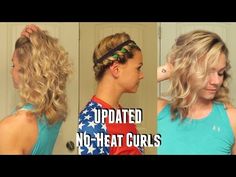 She Puts Her Hair Into A Headband And Goes To Sleep - When She Wakes Up? So Gorgeous! Braids Overnight, Foil Curls, Waves Overnight, No Heat Curls Overnight, Heat Hairstyles, No Heat Curls, Heat Curls, Curls Without Heat