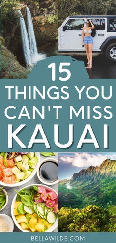 the cover of 15 things you can't miss in kauai