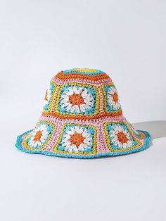 Stay stylish and protected this summer with our Boho Chic Color Block Straw Hat. Made with trendy color blocking for a bohemian touch, this bucket hat is the ultimate accessory. Shield yourself from the sun while staying fashion-forward. Color : Multicolor Style : Boho Type : Straw Hat Material : Paper Size Crown Length one-size 58 58 Summer Accessories, Style Boho, Trendy Colors, Straw Hat, Teal Blue, Paper Size, This Summer, Boho Chic, Bucket Hat