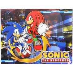 sonic the hedgehog cartoon character poster