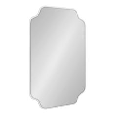 a white wall mirror on a white background