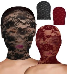 PRICES MAY VARY. Products Include - 1pcs black lace mask and 1pcs red lace mask. The perfect seams of the mesh mask are not easy to come off, bringing elegance and mystery to your outfit. High Quality Material - Masquerade masks are made of breathable lace fabric. Fine workmanship, soft and breathable, lightweight and comfortable to use. One Size - Suitable for most women, freely adjustable, with good elasticity, can adapt to a variety of head size hoods. Washing instructions - Machine wash. Not Lace Hood, Mask Masquerade, Lace Mask, Full Face Mask, Masquerade Party, Masks Masquerade, Full Face, Red Lace, Lace Fabric