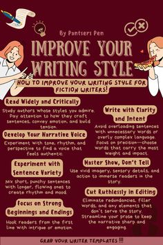 an info sheet for writing style