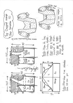 some drawings that are on top of a piece of paper with words and numbers in it