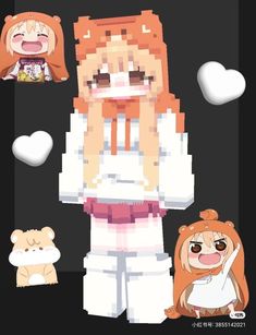 Minecraft Kawaii Skin, Minecraft Skin Cute, Love Emoji Art, Mc Skin