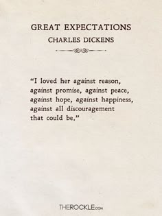 a piece of paper that has some type of text on it with the words great expectationss charles dickens