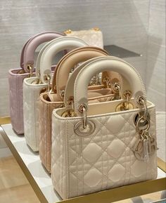 Lady Dior Mini, Dior Girl, Dior Handbags, Pretty Bags, Cute Purses