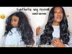 How To: Revive/Slay Synthetic Wig // Restore Old Wigs ~ curly edition - YouTube Wigs Curly, Full Wigs, Synthetic Wig, Lace Closure, Synthetic Wigs, Synthetic Hair, Lace Front Wigs, Healthy Hair, Lace Front