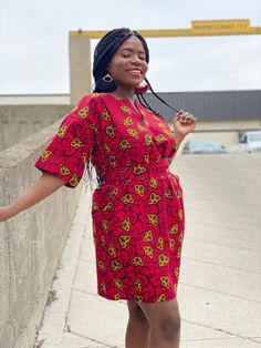 African print wax fabric Includes pockets and matching belt Loose fitNo zipperHigh neckline (front and back)Above the knee lengthShortsleeve UnlinedProcessing time: 2-3 business days  Model is wearing a size 10Size chartXS (2-4): Bust 31-33” Waist 22-25” Hips 32-35”S (6-8) : Bust 34-36” Waist 26-28” Hips 36-38”M (10) : Bust 37-39” Waist 29-31” Hips 39-41”L (12) : Bust 40-42” Waist 32-34” Hips 42-44”XL (14) : Bust 43-45” Waist 36-38” Hips 45-48”2XL (16): Bust 46-48” Waist 40-42” Hips 49-51”3XL (1 Short Bubu Dress, Shift Dress Ankara, Ankara Shift Dress, Short Dress Summer, Summer Gown, Bubu Dress, Summer Gowns, Ankara Short, African Print Maxi Skirt