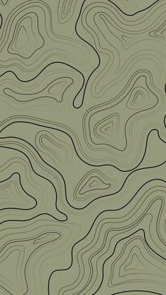 an abstract background with wavy lines in black and green colors on a light green background