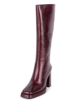 PRICES MAY VARY. Fits true to size Measurements taken from a size 7 4" heel, 0.5" platform 13.5" shaft, 14.5" leg opening Leather Upper, Synthetic / Leather Lining, Synthetic Sole Maroon Boots, Red Boots, Fall Fits, Boots Fall, Pretty Shoes, Dream Shoes, Shoe Obsession, Fall Winter Outfits, Fall 2024