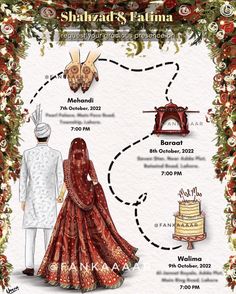 the wedding info sheet for shalwadd's fatma