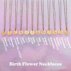 Introducing our exquisite Gold-Plated Birth Flower Necklaces – a fusion of elegance and personal significance that captures the essence of nature's beauty and the uniqueness of each individual. Crafted with precision and adorned with intricate details, these necklaces are more than just jewelry; they are a celebration of birth months and the captivating flowers that symbolize them. Bohemian Birth Flower Pendant Necklace, Yellow Gold Birth Flower Pendant Necklace, Elegant Birth Flower Pendant Necklace, Unique Birth Flower Pendant Necklace, Unique Flower-shaped Birth Flower Necklaces, Birth Month, Birth Flowers, Flower Necklace, Nature Beauty