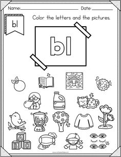 the letter b worksheet for children