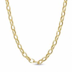 Simple in design but high on style this rolo chain necklace is an excellent choice alone or paired with a favorite charm. Fashioned in warm 14K gold, this style features a series of closely set round links that create an easy, elegant look. Polished to a brilliant shine, this 3.2mm wide chain measures 18.0-inches in length and secures with a lobster claw clasp. Peoples Jewellers, 14k Gold Necklace, Rolo Chain, Diamond Pendant Necklace, 10k Gold, Womens Jewelry Rings, In Design, Necklace Designs, Spring Rings