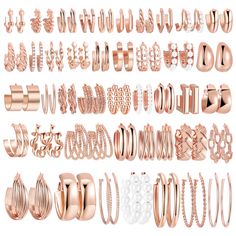 PRICES MAY VARY. Title: 42 Pairs Gold Hoop Earrings Set for Women, Fashion Chunky Pearl Earrings Multipack Twisted Statement Earring Pack, Hypoallergenic Small Big Hoops Earrings for Birthday Party. Product Type: Departments > Women > Jewelry > Earrings > Hoop Big Hoops Earrings, Earring Pack, Rectangular Earrings, Pearl Earring Set, Chunky Pearls, Chunky Hoop Earrings, Gold Earrings For Women, Gold Jewelry Earrings, Gold Pearl Earrings