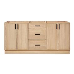 a large wooden cabinet with drawers and doors