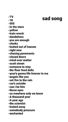 playlist recommendations Angry Songs Playlist, Missing Someone Playlist, Rage Playlist, Emo Music Playlist, Saddest Songs Playlist, Chasing Pavements, Locked Out Of Heaven, Train Wreck, Mind Over Matter