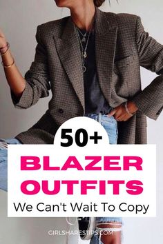 Blazer Smart Casual Women, Blazers And Jeans Womens, Women’s Outfits With Blazers, Jeans And Jacket Outfit Classy, Trendy Blazers For Women, Jeans And Blazer Outfit Classy Chic, Work Outfits With Blazers For Women, Womans Blazer Outfits, Smart Casual Fall Outfits For Women