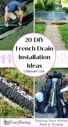 the best diy french drain installation ideas