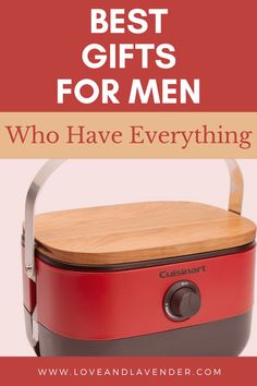 an oven with the words best gifts for men who have everything on it and overlaid