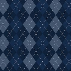 a dark blue and white checkered pattern with stitching on the side, which is very