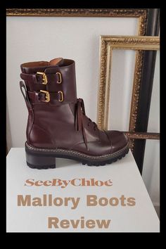 The best chic combat boots by See by Chloe Mallory in Chianti Color Combat Boots Jeans Outfit, Chloe Mallory Boots, Tan Combat Boots Outfit, Beige Combat Boots Outfit, Boots Jeans Outfit, Combat Boots Outfit Winter, Brown Combat Boots Outfit, White Combat Boots Outfit, Combat Boots Outfit Fall