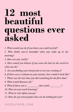 Most Beautiful Questions, Beautiful Questions, Vie Motivation, Journal Writing Prompts, Journal Writing, Self Improvement Tips, Journal Prompts, Food For Thought