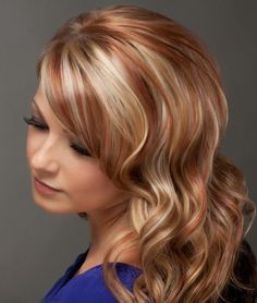 5 Hot Red Highlights That Will Impress Your Friends Red To Blonde, Red Highlights, Strawberry Blonde Hair, Hair Color Highlights, Brown Blonde Hair, Hair Color And Cut, Long Layered Hair