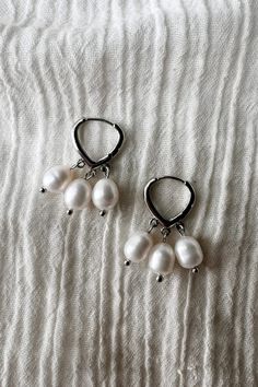 Pearl drop earrings in silver shade by MarinaMiJewelry. Minimalist elegant dainty jewelry for wedding | Mother daughter gift | For her. Introducing our Pearl Drop Earrings, these minimalist and elegant pieces, available in silver shades, are perfect for adding a touch of sophistication to any wedding ensemble. Ideal as a mother-daughter gift, they are a thoughtful and timeless present for her, enhancing any occasion with their delicate beauty. Pearl Drop, Mother Daughter, Jewelry Earrings Dangle